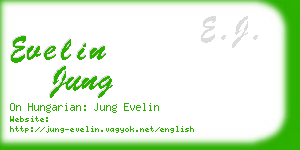 evelin jung business card